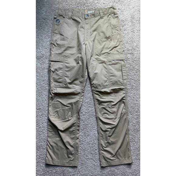 Carhartt Force Extremes Relaxed Fit Rugged Flex Cargo Pants Khaki Tan 36 x 34 - Picture 3 of 11